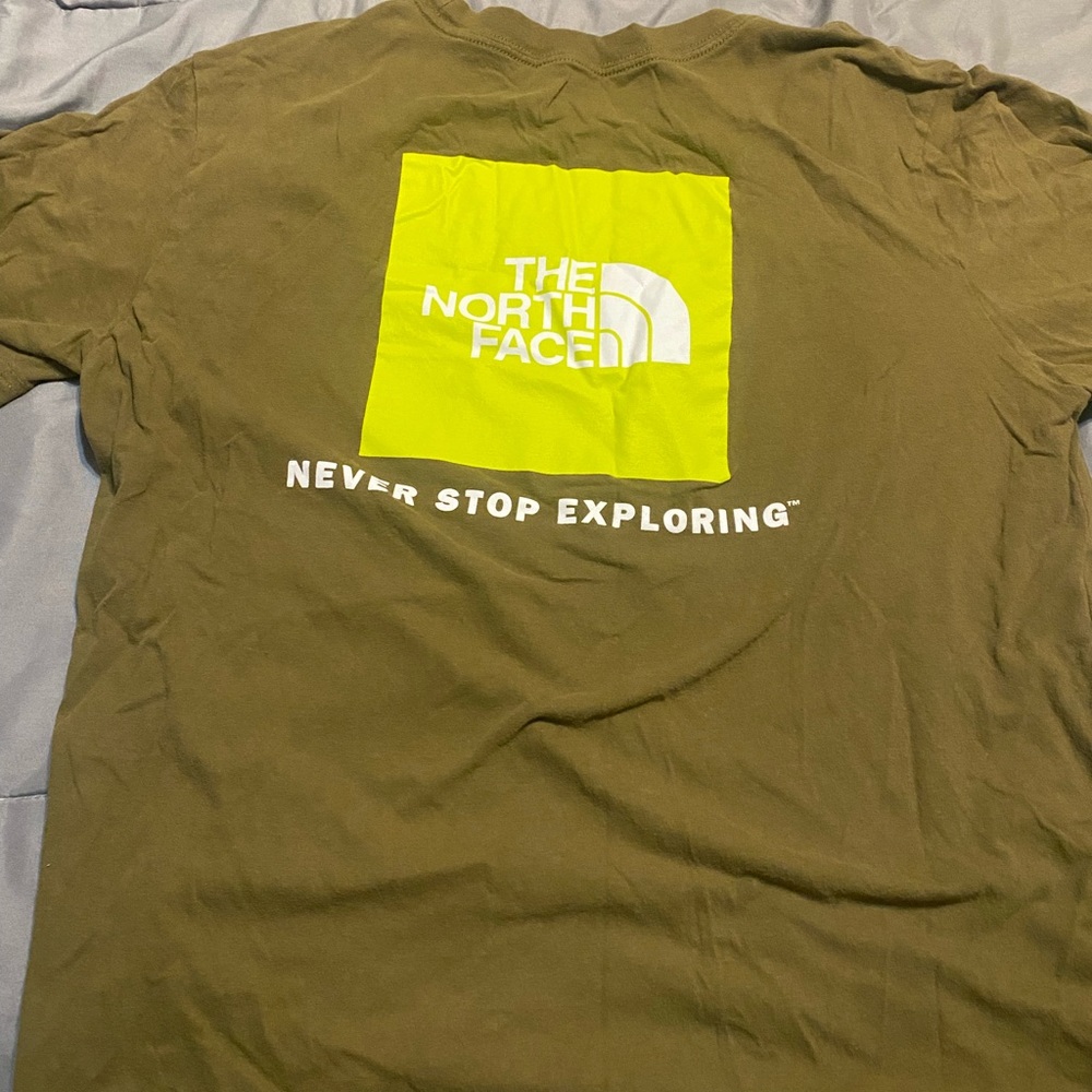 NorthFace T-shirt navy green size L
